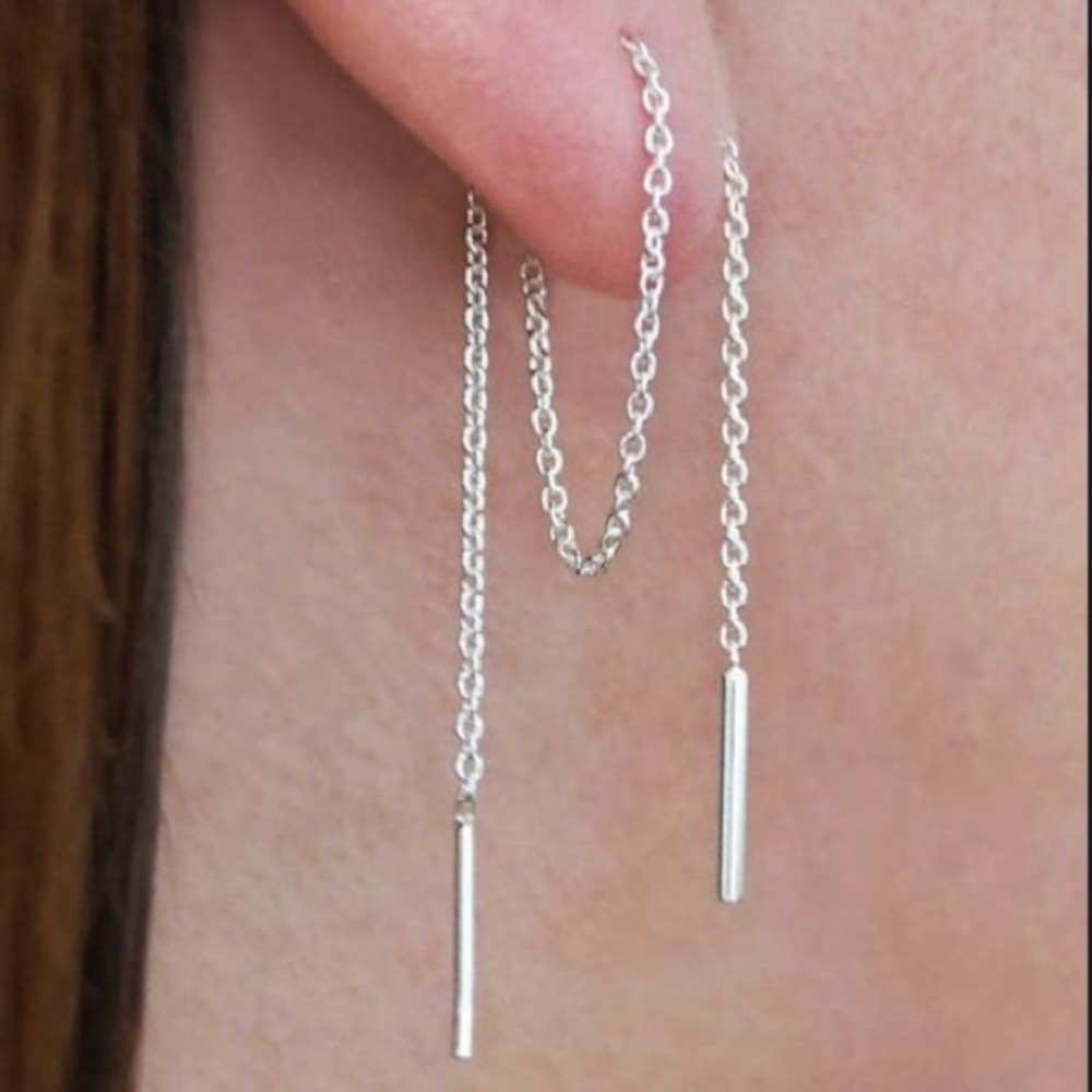 Threader Earrings - Picture 2 of 2